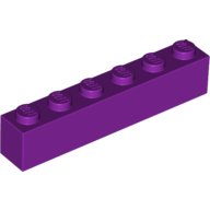 Lego kostka (kostička) 1x6, (4253809)